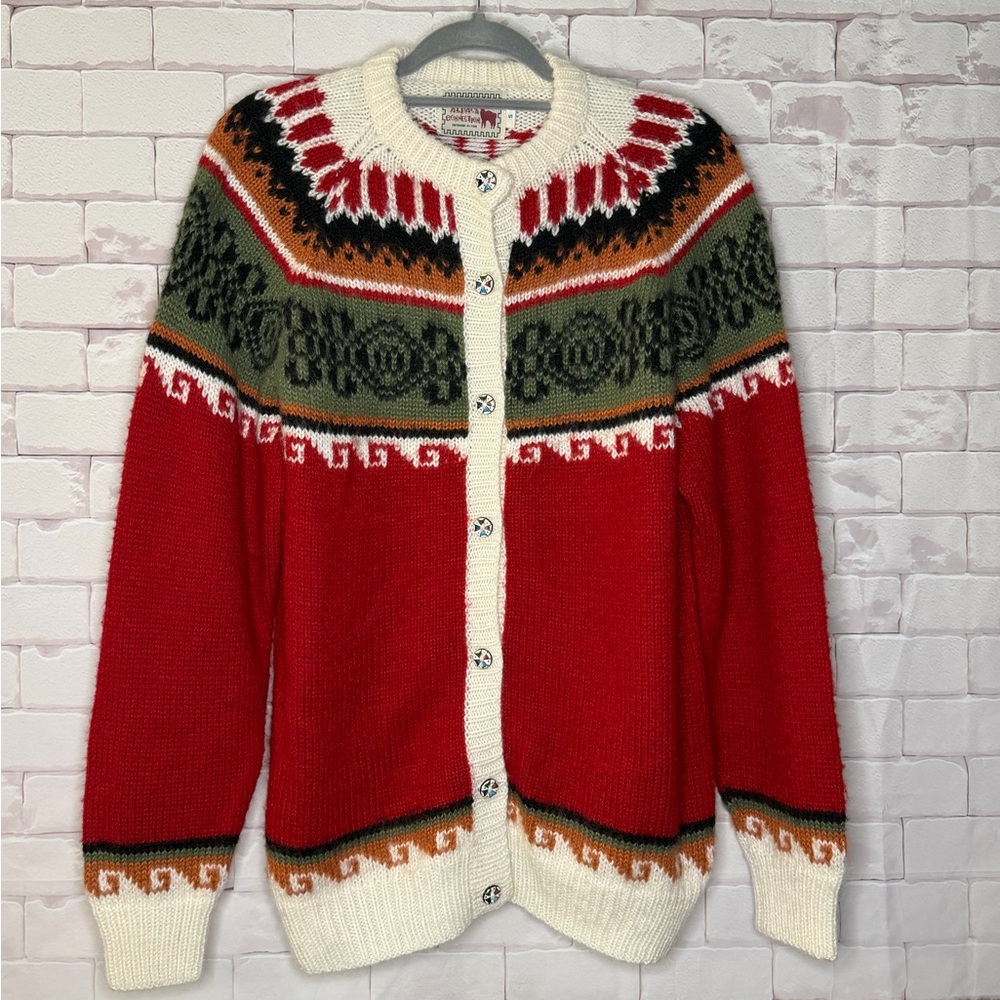 Alpaca Connection Handmade‎ In Peru Cardigan Sweater